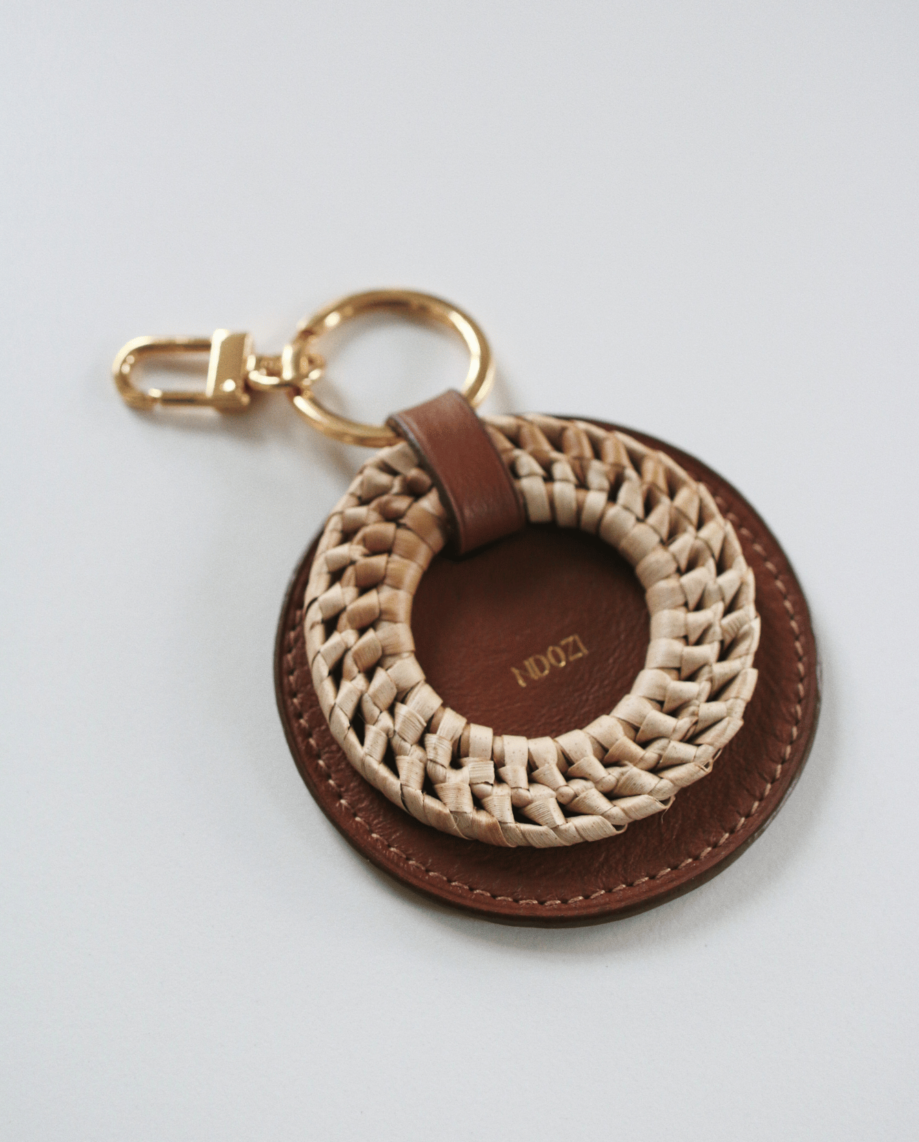 Porte-clé "Nzo" marron